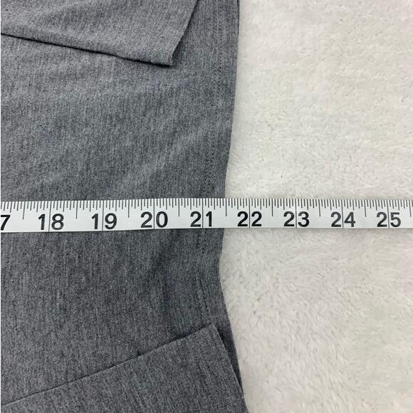 Simply Vera Wang Women's Medium Top Faux Wrap Lightweight Soft Grey Long Sleeve - Picture 8 of 8